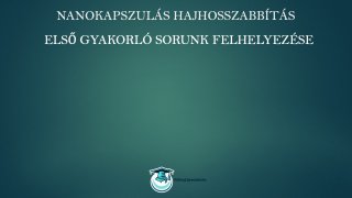 Nanokapszulás hőillesztéses keratinos hajhosszabbítás online tanfolyam első gyakorló sor felhelyezése lecke