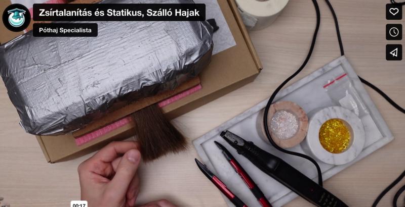 Tincsezés Mester Tanfolyam hajfeldolgozás online tanfolyam lecke kép