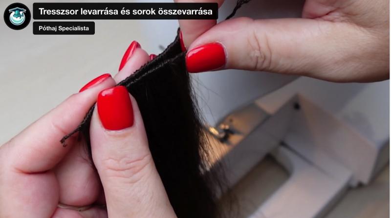 Tresszelés online hajfeldolgozás tanfolyam