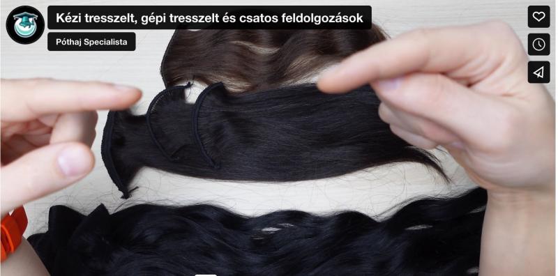 Hajhosszabbítás és póthaj alapozó tanfolyam lecke Póthaj Specialista oktatás