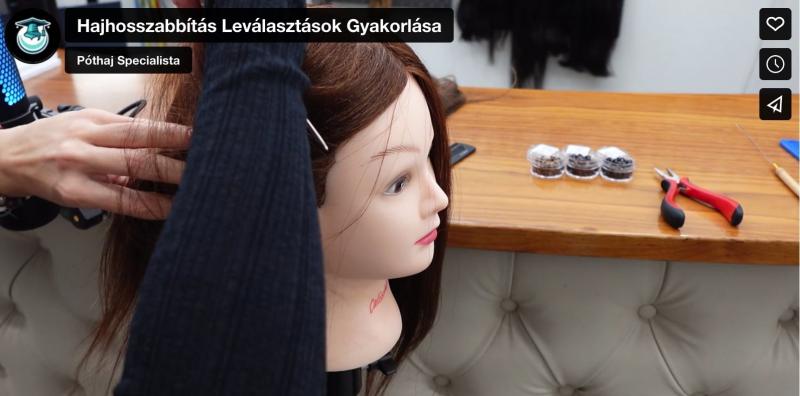 Nanokapszul&aacute;s hőilleszt&eacute;s&eacute;s hajhosszabb&iacute;t&aacute;s online tanfolyam oktat&aacute;s P&oacute;thaj Specialista