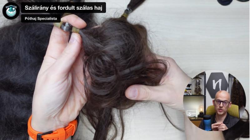 Hajhosszabb&iacute;t&aacute;s &eacute;s p&oacute;thaj alapoz&oacute; tanfolyam lecke P&oacute;thaj Specialista oktat&aacute;s