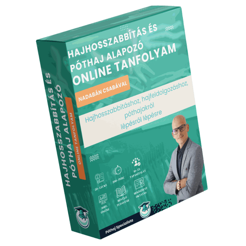 Hajhosszabbítás és póthaj alapozó tanfolyam online
